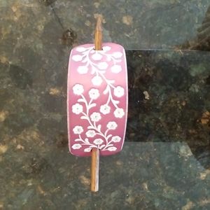 Boho Leather Hair Slide